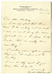 Franklin D. Roosevelt Autograph Letter Signed to Helena Mahoney, His Physical Therapist -- ''...now we must pray for more patients so as to prove to the Doctors that we really have something!...''